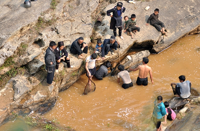 Mùa bắt cá suối ở Sa Pa